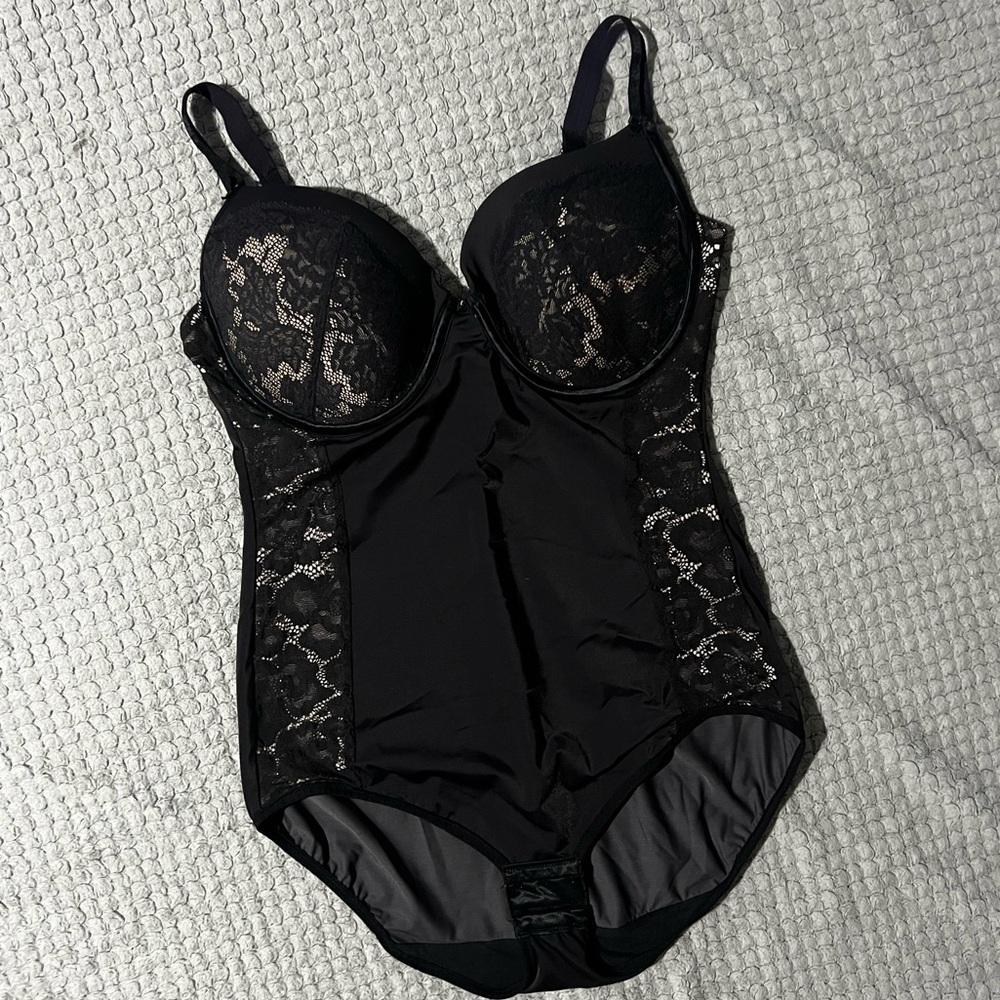 Maidenform Black Lace Bodysuit 36D